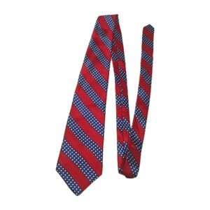 American Traditions Stars‎ & Stripes Flag Patriotic Necktie Tie 100% Silk 59"